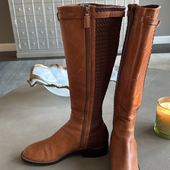 Cole Haan Brown Knee High Boots Size 10 Rounded Toe - Picture 5 of 12